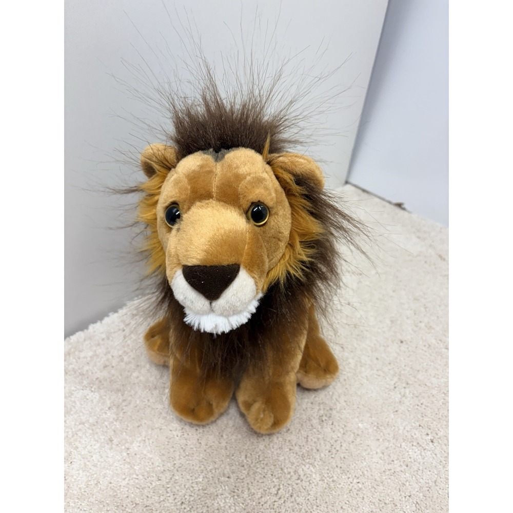 Wild Republic‎ Lion Plush Stuffed Animal 11"Sitting Soft Realistic